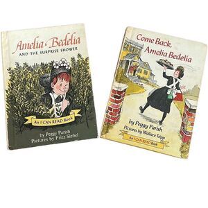 Set Of 2 Vintage The Surprise Shower & Come Back Amelia Bedelia Hardcover Books